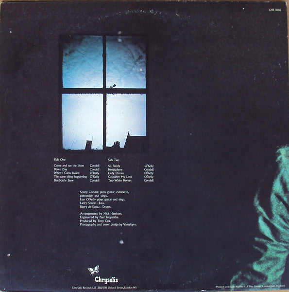 Image of Back Cover of 2324114E: LP - T R NA N G, A Tear And A Smile (Chrysalis Green; CHR 1006, UK 1972, Gatefold)   VG/VG