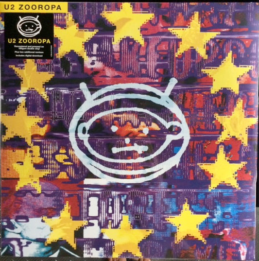 Image of Front Cover of 2xLP - EX/EX - U2, Zooropa (Island Records; U292018, Europe 2018 Reissue, 2 Inners, 180 Gram Black Vinyl), No shrink/hype sticker.,  - 0816347C