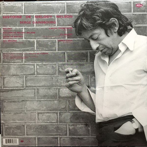 Image of Back Cover of 5134082E: LP - SERGE GAINSBOURG, Histoire De Melody Nelson (Mercury; 537 183-7, France 2016 Reissue)   NEW/NEW