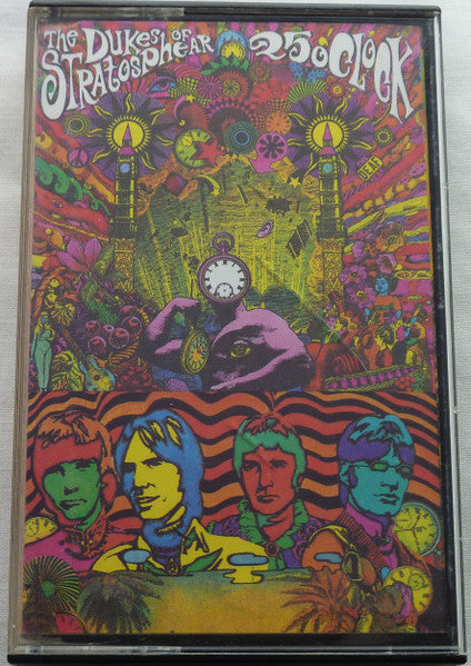 Image of Front Cover of Cassette - VG+/VG+ - THE DUKES OF STRATOSPHEAR (XTC), 25 O'Clock (Virgin; WOWC 1, UK 1985, J-Card, Black Shell, White Text), ,  - 2916168C