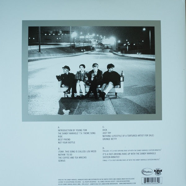 Image of Back Cover of 2xLP - VG/VG - THE DANDY WARHOLS, Dandys Rule OK (Schizophonic; BTW-002LP, US 2015 Reissue, Gatefold, 2 Inners, Grey Vinyl), Strong VG, Light marks, Spot of ring wear,  - 4016517C