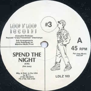 Image of Front Cover of 12" - /G+ - PAL JOEY, #3 (Loop D' Loop; LDLZ 103, US 1991), Light marks only, plays VG., A - Spend the NightB - Flight 801 - 2546172S