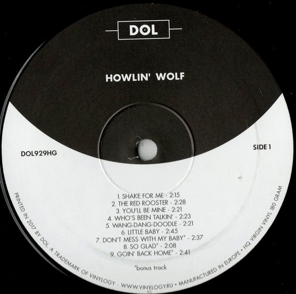 Image of Label Cover of 5114073C: LP - HOWLIN' WOLF, Howlin' Wolf (DOL; DOL929HG, Europe 2017 Reissue, Gatefold)   NEW/NEW