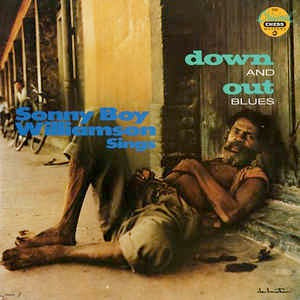 Image of Front Cover of LP - VG/VG+ - SONNY BOY WILLIAMSON, Down And Out Blues (Chess; CH 31272, UK 1990 Reissue), Ripped sticker on sleeve front,  - 3916372C