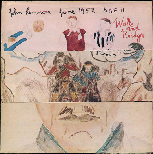 Image of Front Cover of 4644202S: LP - JOHN LENNON, Walls and Bridges (Apple; PCTC253, UK 1974, Die Cut Gimmick Sleeve, Inner, No Booklet) A few scuffs, edge wear on sleeve, tear in opening edge, creasing, no booklet  G+/VG