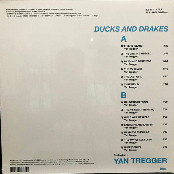 Image of Back Cover of 0825049E: LP - YAN TREGGER, Ducks & Drakes (BBE; BBE477ALP, Europe 2018 Reissue, Gatefold)   EX/VG+
