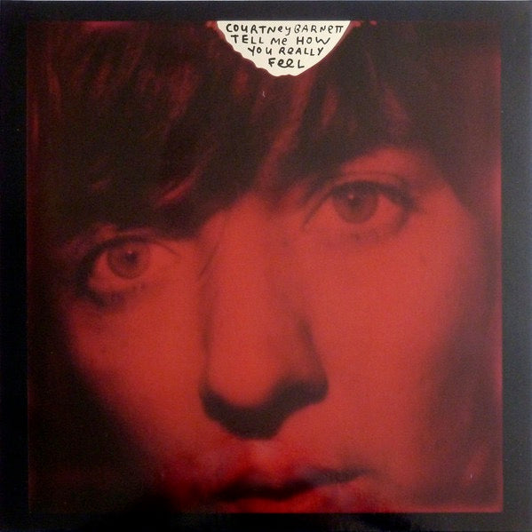 Image of Front Cover of 2744036S: LP - COURTNEY BARNETT, Tell Me How You Really Feel (Milk! Records ; MA0122LP, Europe 2018, Gatefold, Black Inner, Red Vinyl.)   VG+/VG+