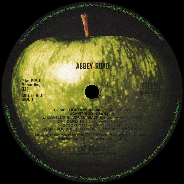 Image of Label Cover of LP - VG+/VG+ - THE BEATLES, Abbey Road (Apple Records; PCS 7088, UK 2012 Reissue, 180 Gram Vinyl), ,  - 4226020E