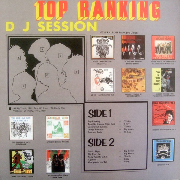 Image of Back Cover of LP - NEW/NEW - VARIOUS ARTISTS, Top Ranking DJ Session Volume 1 (Joe Gibbs Record Globe ; JGDJ 001, UK 2018 Reissue), , Winston - 2416524C