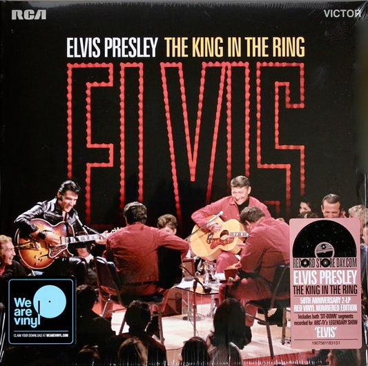 Image of Front Cover of 2xLP - VG/VG+ - ELVIS PRESLEY, The King in the Ring (RCA; 190758118311, Europe 2018, Gatefold), feint ring wear, edge wear,  - 2946108S