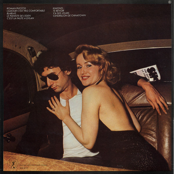 Image of Back Cover of LP - VG/G+ - ALAIN BASHUNG, Roman Photos (Egg; 90 088, France 1977, Insert), Light marks and hairlines only. ,  - 2816114C