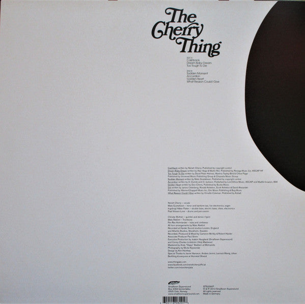 Image of Back Cover of LP - VG+/VG+ - NENEH CHERRY & THE THING, The Cherry Thing (Smalltown Supersound; STS229LP, Norway 2012), Edge Wear,  - 1746265S