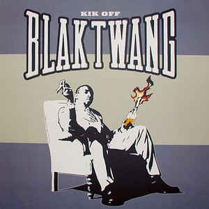 Image of Front Cover of 12" - VG/VG - BLAK TWANG, Kik Off /  Ain't Done 2 Bad (Bad Magic; MAGICT23, UK 2002, Banksy Sleeve), Strong VG, light marks only.,  - 3446365S