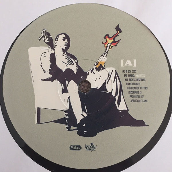Image of Label Cover of 12" - VG/VG - BLAK TWANG, Kik Off /  Ain't Done 2 Bad (Bad Magic; MAGICT23, UK 2002, Banksy Sleeve), Strong VG, light marks only.,  - 3446365S