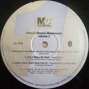 Image of Label Cover of 2xLP - VG/VG - VARIOUS, Classic Electro Mastercuts Volume 1 (Mastercuts; CUTSLP 19, UK 1994, Gatefold), ,  - 3226317E