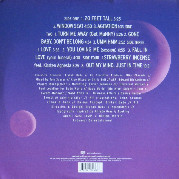 Image of Back Cover of 2xLP - M/M - ERYKAH BADU, New Amerykah Part Two: Return Of The Ankh (Universal Motown; B0014023-01, US 2010, Gatefold, 2 Inners), Still sealed - a bit of the shrinkwrap has come off though.,  - 3126292E
