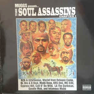 Image of Front Cover of 2xLP - G/G - MUGGS, The Soul Assassins Chapter I (Columbia; 486767 1, Europe 1997), Records marked and scuffed throughout. Sleeve has rip from opening at front. Creasing, wear and damage to corners. Splits at top and bottom edge in middle. Some staining and creasing too,  - 3416498C