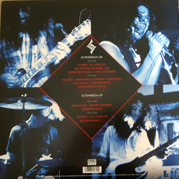 Image of Back Cover of 0814143C: 2xLP - SOUNDGARDEN, Ultramega OK (Sub Pop; SP1172, Europe 2017 Reissue, 2 Inners, Expanded Reissue, Remastered)   NEW/NEW