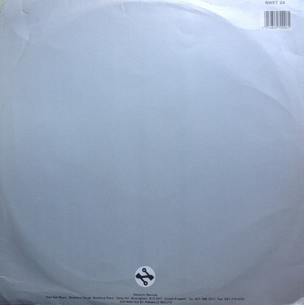 Image of Back Cover of 2544079S: 12" EP - ALTERN 8, The Vertigo EP (Network Records ; NWKT24, UK 1991, Titled Company Sleeve, Silver Vinyl, Mispressing: side B runs at about 116 BPM whereas it should be about 125 BPM.)   VG/VG+