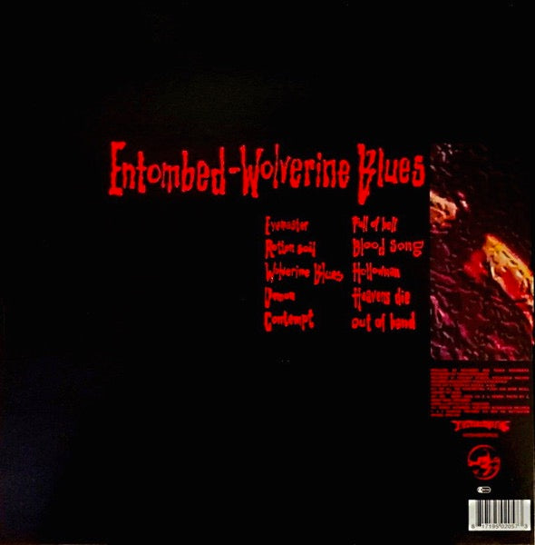 Image of Back Cover of 0214326C: LP - ENTOMBED, Wolverine Blues (Earache; MOSH082FDRUS, UK 2017 Reissue, Inner)   NEW/NEW