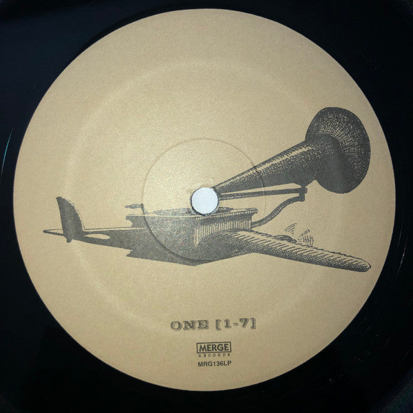 Image of Label Cover of LP - NEW/NEW - NEUTRAL MILK HOTEL, In The Aeroplane Over The Sea (Merge Records ; MRG136LP, USA & Europe 2020 Reissue, Gatefold, Stickered Sleeve), , Neutral Milk Hotel is Elephant 6 co-founder Jeff Mangum, Julian Koster (of Music Tapes), Scott Spillane (of the Gerbils) and Jeremy Barnes (of Beirut, A Hawk and a Hacksaw). In the Aeroplane Over the Sea is one of the best-selling Merge titles of all time. In addition, annually, the album charts among the top vinyl titles sold industry 