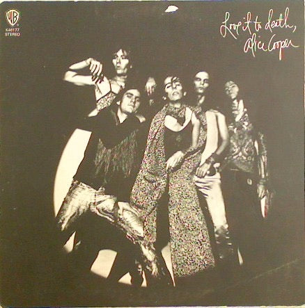 Image of Front Cover of 4914398C: LP - ALICE COOPER, Love It To Death (WB Green; K 46177, UK 1971, Inside Loading Gatefold Sleeve) Lots of light marks, Creasing to sleeve, Discolouration and spine pinches  G+/G