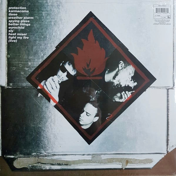 Image of Back Cover of LP - VG+/VG+ - MASSIVE ATTACK, Protection (Wild Bunch; 5700962, Europe 2016 Reissue, Inner, 180 Gram Vinyl), Still In Opened Shrinkwrap,  - 3746080S