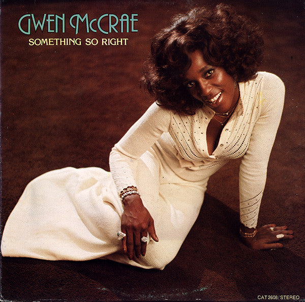 Image of Front Cover of LP - VG/G+ - GWEN MCCRAE, Something So Right (Cat; 2608, US 1976, Pasteback Sleeve, Company Inner), Sleeve still in shrink, light wear and bruised corner. Company inner split on all sides but still just about intact. Disc has light marks and hairlines.,  - 2816011C