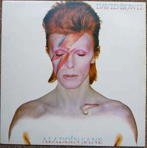Image of Front Cover of LP - VG+/G+ - DAVID BOWIE, Aladdin Sane (RCA International; NL 83890, UK & Europe 1985 Reissue, Single Sleeve), Sleeve has one long crease at the top.,  - 2616132C