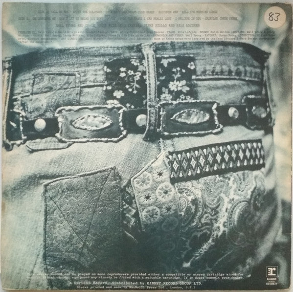Image of Back Cover of LP - VG/VG+ - NEIL YOUNG, After the Gold Rush (Reprise Tan - No w Logo, V Below Stereo; K44088, UK 1971 Reissue, Gatefold, Insert, Matrix - K44088 A-2 / B-2), Very light wear to sleeve.,  - 4346299S
