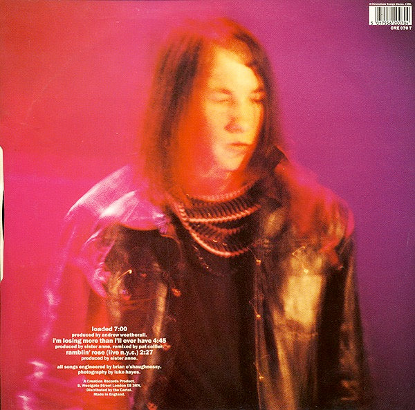 Image of Back Cover of 12" - VG/VG - PRIMAL SCREAM, Loaded (Creation; CRE 070 T, UK 1990, Picture Sleeve), A few light marks,  - 3316078C