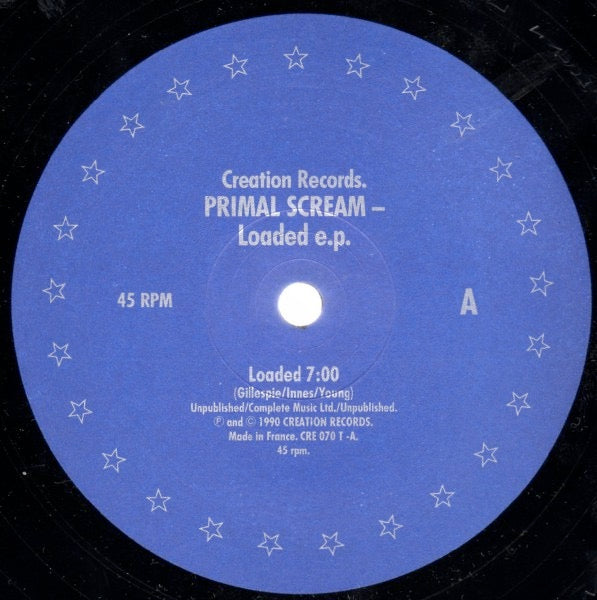 Image of Label Cover of 12" - VG/VG - PRIMAL SCREAM, Loaded (Creation; CRE 070 T, UK 1990, Picture Sleeve), A few light marks,  - 3316078C
