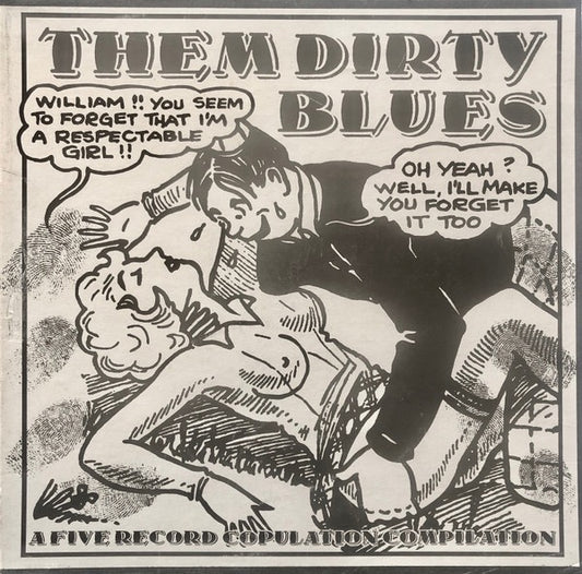 Image of Front Cover of 5xLP - VG/VG+ - VARIOUS, Them Dirty Blues (A Five Record Copulation Compilation) (Jass Records; JASS BOX ONE, US 1987, Box Set), Small split on one corner of box.,  - 2316075C