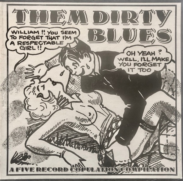 Image of Front Cover of 5xLP - VG/VG+ - VARIOUS, Them Dirty Blues (A Five Record Copulation Compilation) (Jass Records; JASS BOX ONE, US 1987, Box Set), Small split on one corner of box.,  - 2316075C
