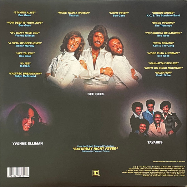 Image of Back Cover of 2xLP - VG+/VG - VARIOUS, Saturday Night Fever (The Original Movie Sound Track) (Reprise Records; 8122795951, Europe 2014 Reissue, Gatefold, 2 Inners), ,  - 3446321S
