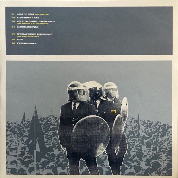 Image of Back Cover of 2xLP - G+/G+ - BLAK TWANG, Kik Off (Bad Magic; MAGICLP5, UK 2002, Picture Sleeve, 2 Inners), Several light surface marks. Sleeve has edgewear to the open side.,  - 3826254E