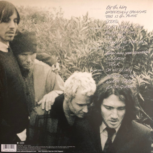 Image of Back Cover of 2xLP - VG+/VG - RED HOT CHILI PEPPERS, By The Way (Warner Bros; 9362 48140-1 , Europe 2000s Reissue, Insert, HL/HL), Strong VG. Hairlines. Light edge wear.,  - 3826022E