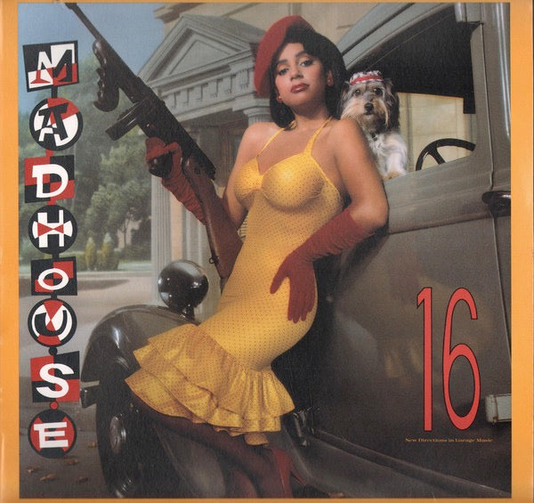 Image of Front Cover of LP - VG+/VG+ - MADHOUSE, 16 (New Directions In Garage Music) (Paisley Park; 925 658-1, US 1987, Inner, SRC press), Still in partially torn shrink. Cut-out (notched). Disc has only the lightest of marks.,  - 2616021C