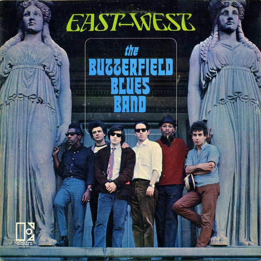 Image of Front Cover of LP - G+/G - THE BUTTERFIELD BLUES BAND, East-West (Elektra Orange; EKL-7315, UK (US Sleeve) 1966, Mono, 1st Press), Sturdy sleeve with wear and creasing. Disc looks rough but plays above grade with moderate surface noise.,  - 1346084S