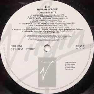 Image of Label Cover of LP - VG+/VG - THE HUMAN LEAGUE, Greatest Hits (Virgin; HLTV1, UK 1988, Gatefold, Inner), Light marks,  - 3446046S