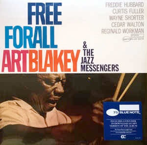 Image of Front Cover of LP - VG+/VG - ART BLAKEY & THE JAZZ MESSENGERS, Free For All (Blue Note; 84170, Europe 2014 Reissue, Company Inner), Still In Stickered Shrinkwrap. Paper scuffs from inner.,  - 1516171C