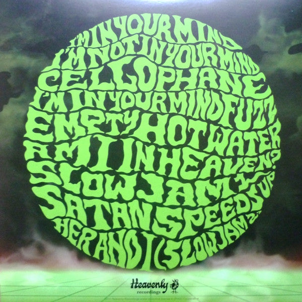 Image of Back Cover of LP - VG+/VG+ - KING GIZZARD AND THE LIZARD WIZARD, I'm In Your Mind Fuzz (Heavenly; HVNLP109, Europe 2014, Glow In The Dark Sleeve, Inner, First Pressing), ,  - 3446181S