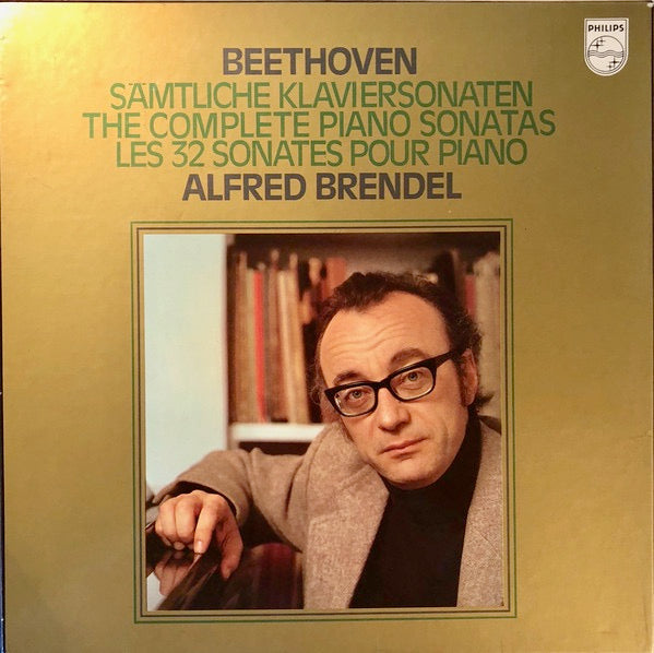 Image of Front Cover of 13xLP - VG+/VG+ - ALFRED BRENDEL, Beethoven: S mtliche Klaviersonaten   The Complete Piano Sonatas   Les 32 Sonates Pour Piano (Philips; 6768004, Netherlands 1978, Box Set, Booklet), Minor Crease in Front of Box, Otherwise Lovely Copy,  - 3926139E
