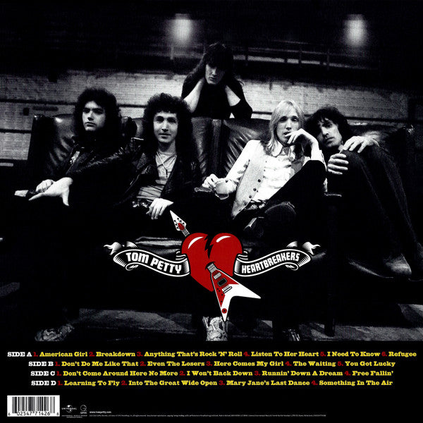 Image of Back Cover of 2xLP - VG+/VG+ - TOM PETTY AND THE HEARTBREAKERS, Greatest Hits (UMC; 4771426, Europe 2016 Reissue, Gatefold, 180 Gram Vinyl), ,  - 3646292S