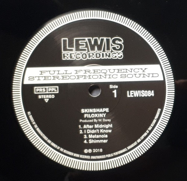 Image of Label Cover of LP - VG/G+ - SKINSHAPE, Filoxiny (Lewis Recordings; LEWIS084, UK 2018, Flipback Sleeve, Inner), Inner has a split.,  - 4016556C