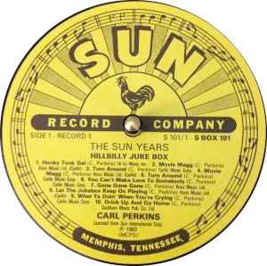 Image of Label Cover of 3315069C: 3xLP - CARL PERKINS, The Sun Years (Sun; sun box 101, UK 1982, Box Set, Booklet)   VG/VG+