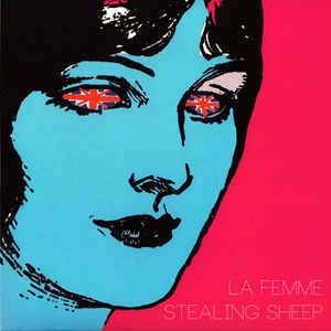 Image of Front Cover of 1124140E: 7" - LA FEMME/STEALING SHEEP, Saisis La Corde / Pas R el (disquaire day; , France 2015, Picture Sleeve, Red Vinyl) Corner Bump  VG+/VG+