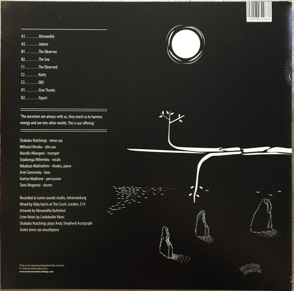 Image of Back Cover of 2xLP - VG/VG - SHABAKA AND THE ANCESTORS, Wisdom Of Elders (Brownswood Recordings; BWOOD0155LP, UK 2016, Gatefold), Sleeve has some edge wear.,  - 3916166C
