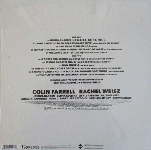 Image of Back Cover of LP - VG+/VG+ - VARIOUS, The Lobster (Original Motion Picture Soundtrack) (Lakeshore; FROST004LP, UK 2017, Inner & Insert), ,  - 3146019S