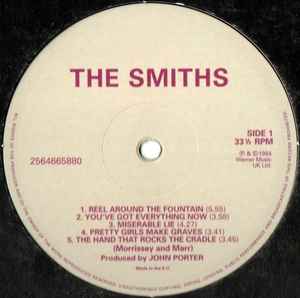 Image of Label Cover of LP - NEW/NEW - THE SMITHS, The Smiths (Warner Music UK Ltd.; 2564665880, Europe 2012 Reissue, Inner), ,  - 1016703C